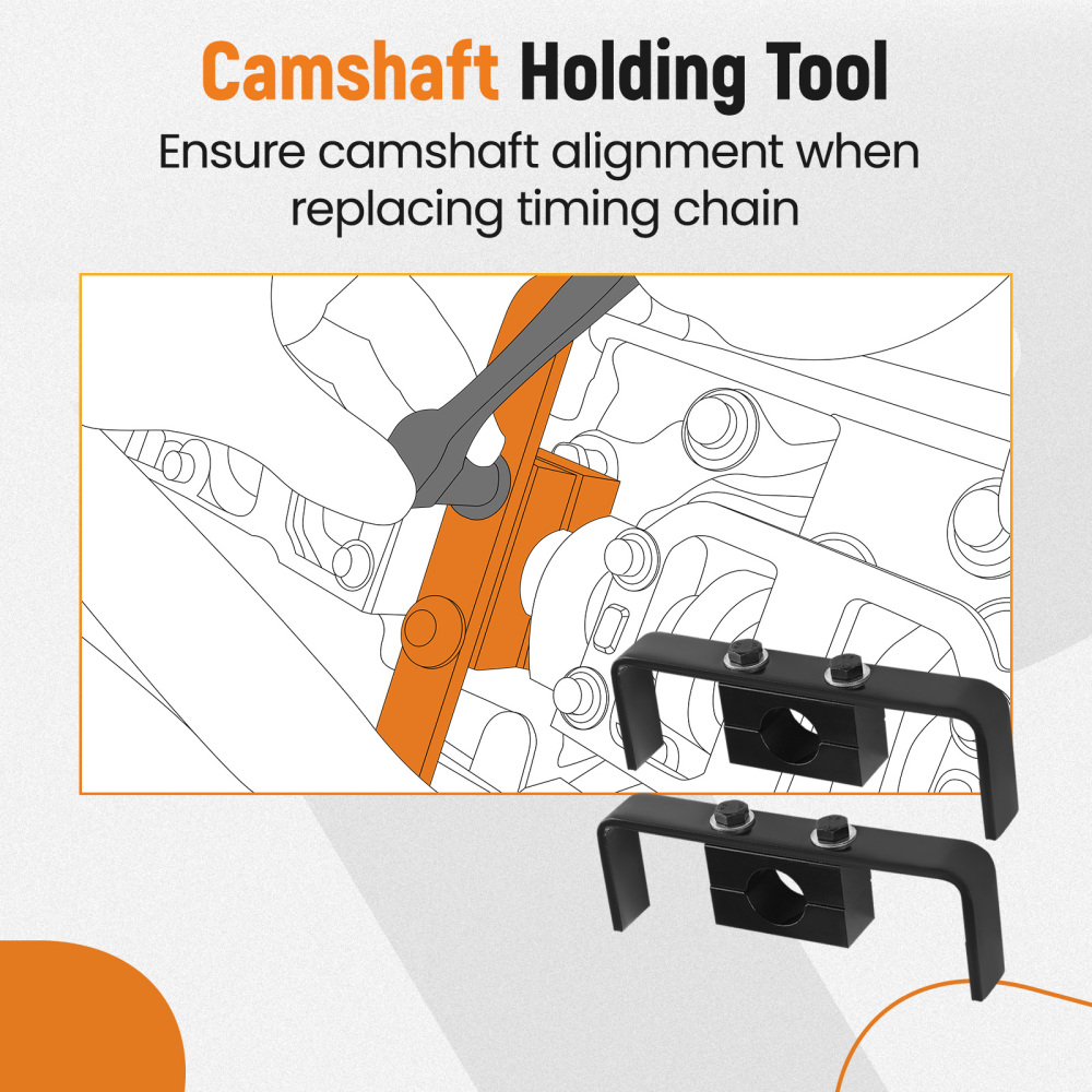 Camshaft Holding Tool Kit with Valve Spring Compressor compatible for Ford Modular compatible for V8 4.6 L