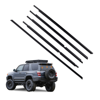 Outer Door Window Weatherstrip Seal Belt 5pcs Kit compatible for Toyota 4Runner 2003-2009