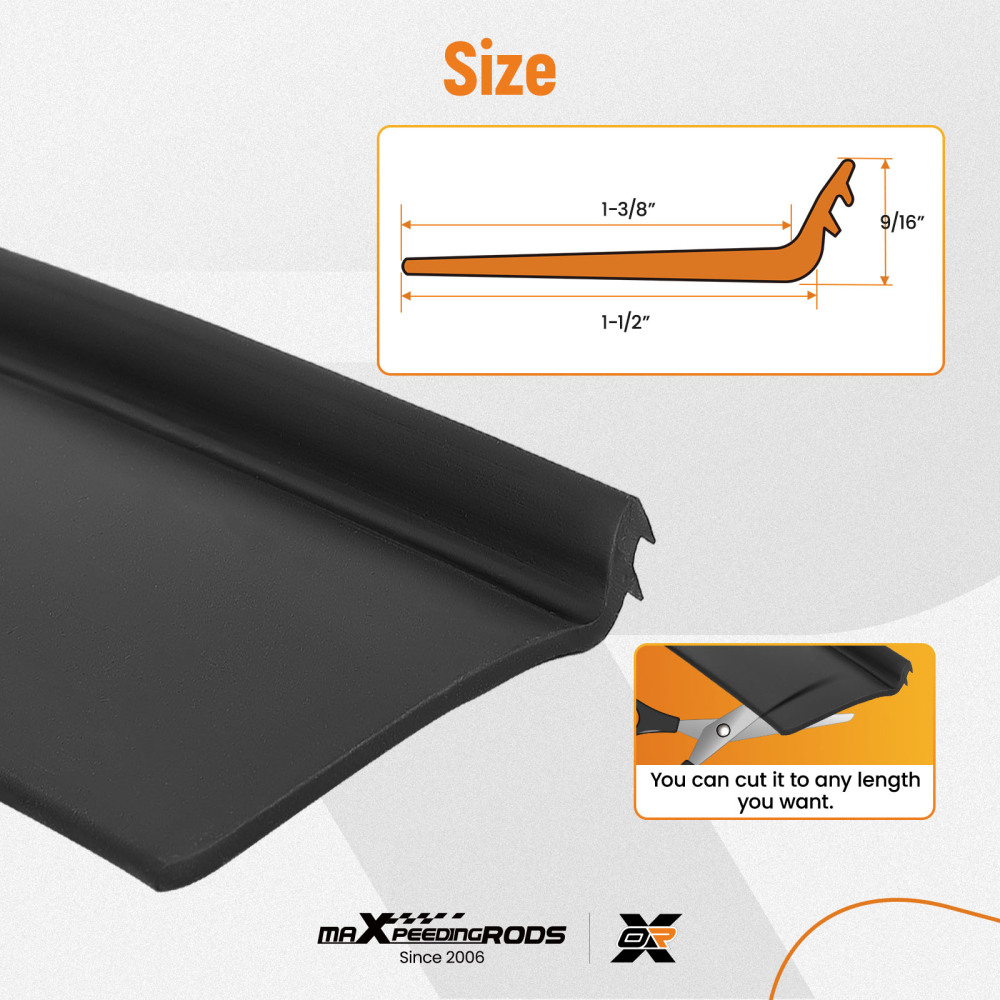RV Slide Out Seal Weatherstrip Clip Rubber Wiper Seal 1-1/2 25ft for R854056