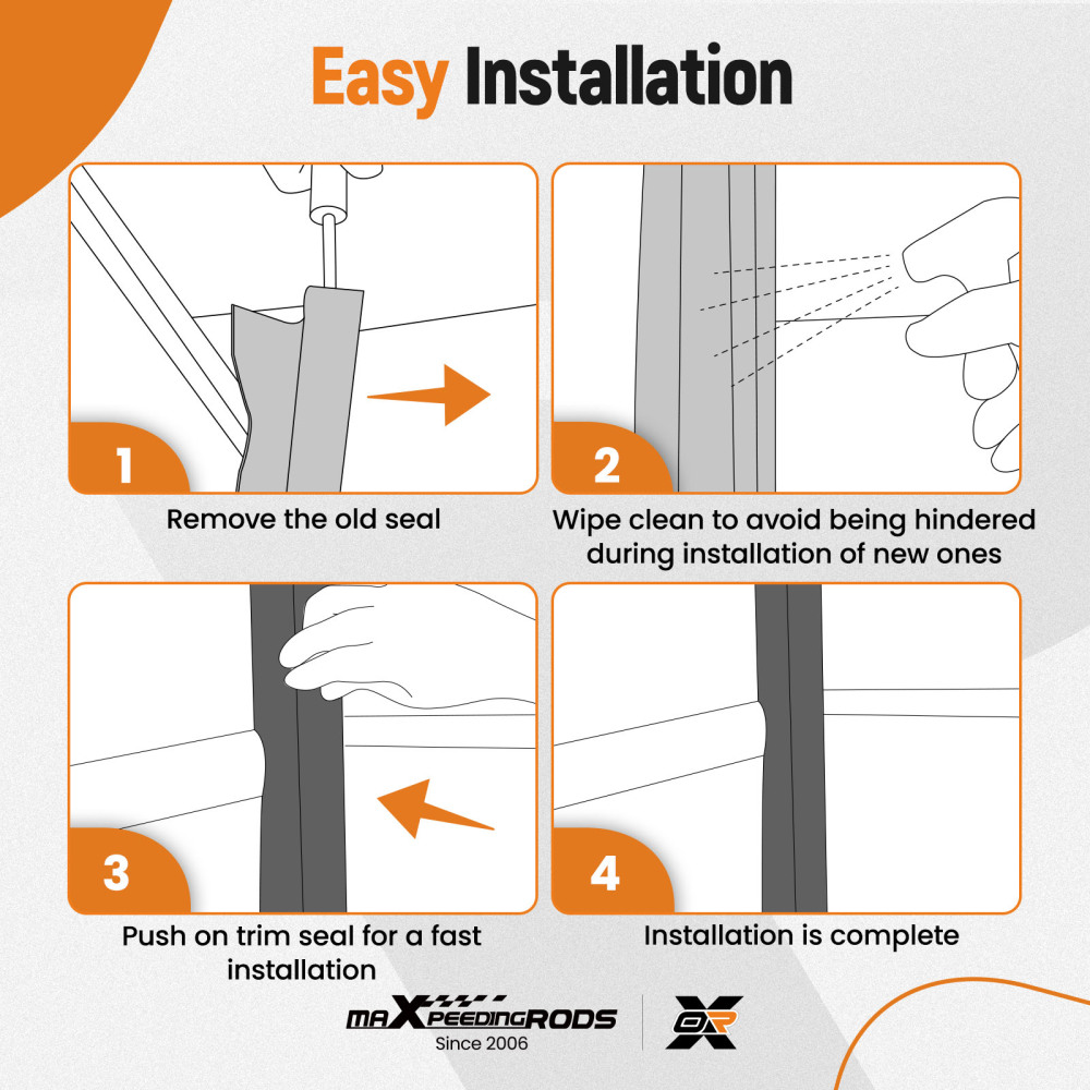 RV Slide Out Seal Weatherstrip Clip Rubber Wiper Seal 1-1/2 25ft for R854056