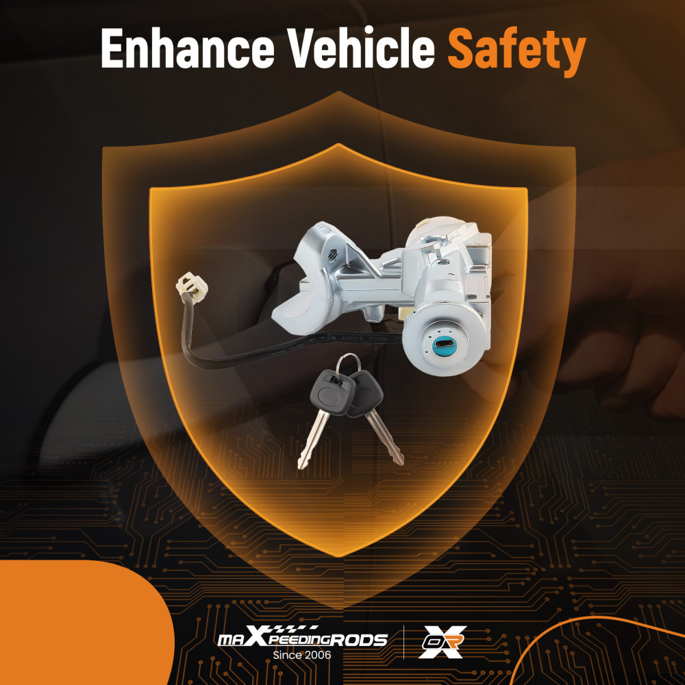 Ignition Lock Cylinder Switch Assembly W/ 2 Keys compatible for Toyota Camry 2002-2006