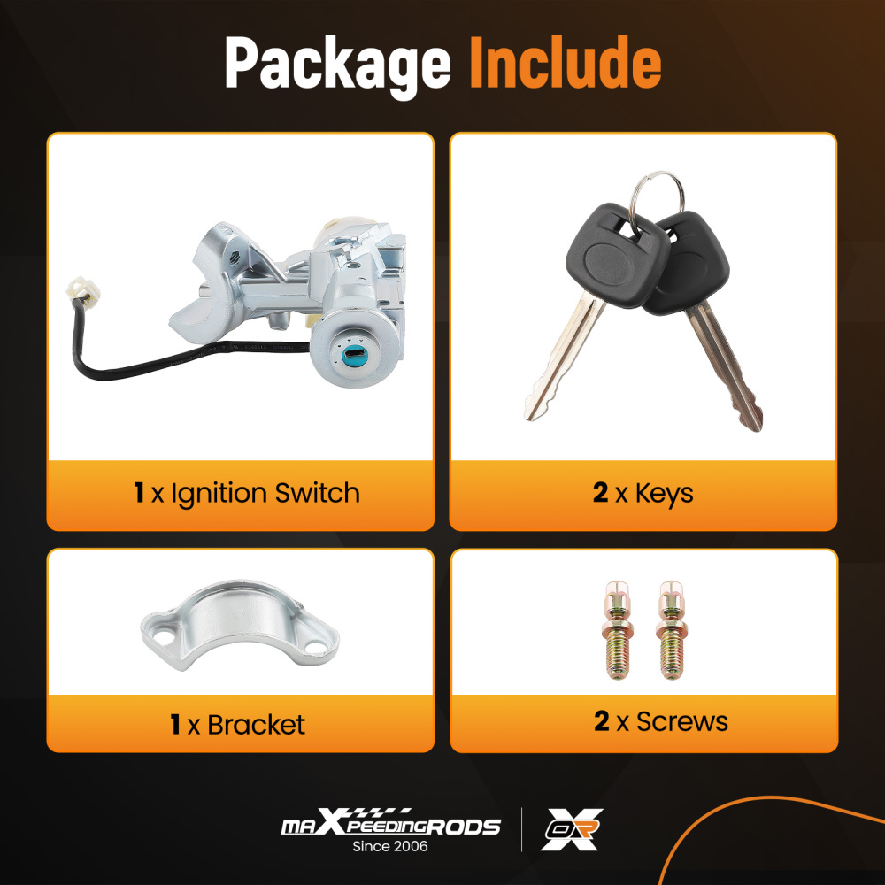 Ignition Lock Cylinder Switch Assembly W/ 2 Keys compatible for Toyota Camry 2002-2006