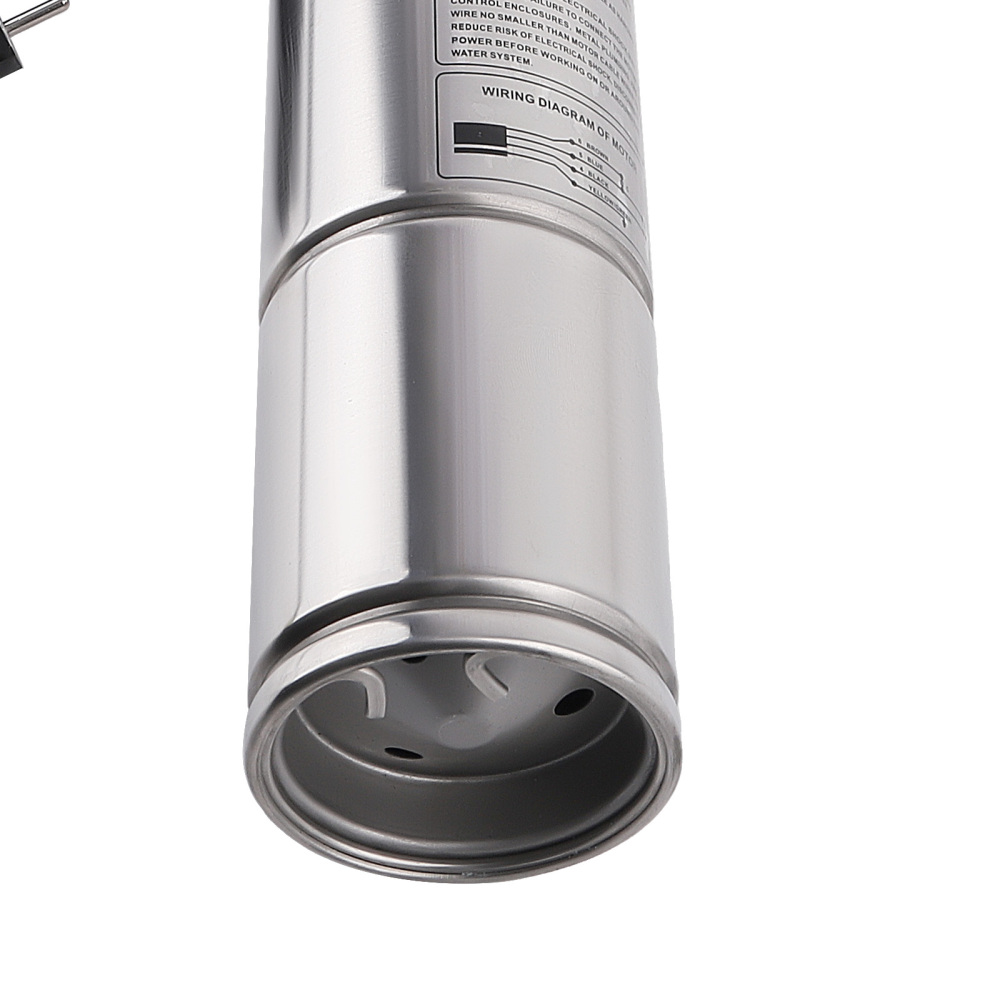 35 °C 4 inch 1100W 6600 L/H Brushless Submersible Pump 102m + 20m Cable