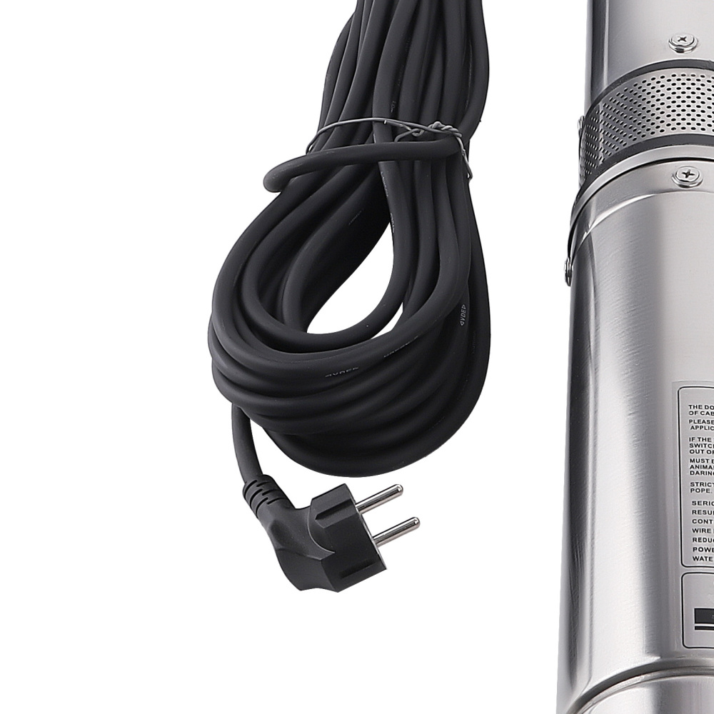 35 °C 4 inch 1100W 6600 L/H Brushless Submersible Pump 102m + 20m Cable