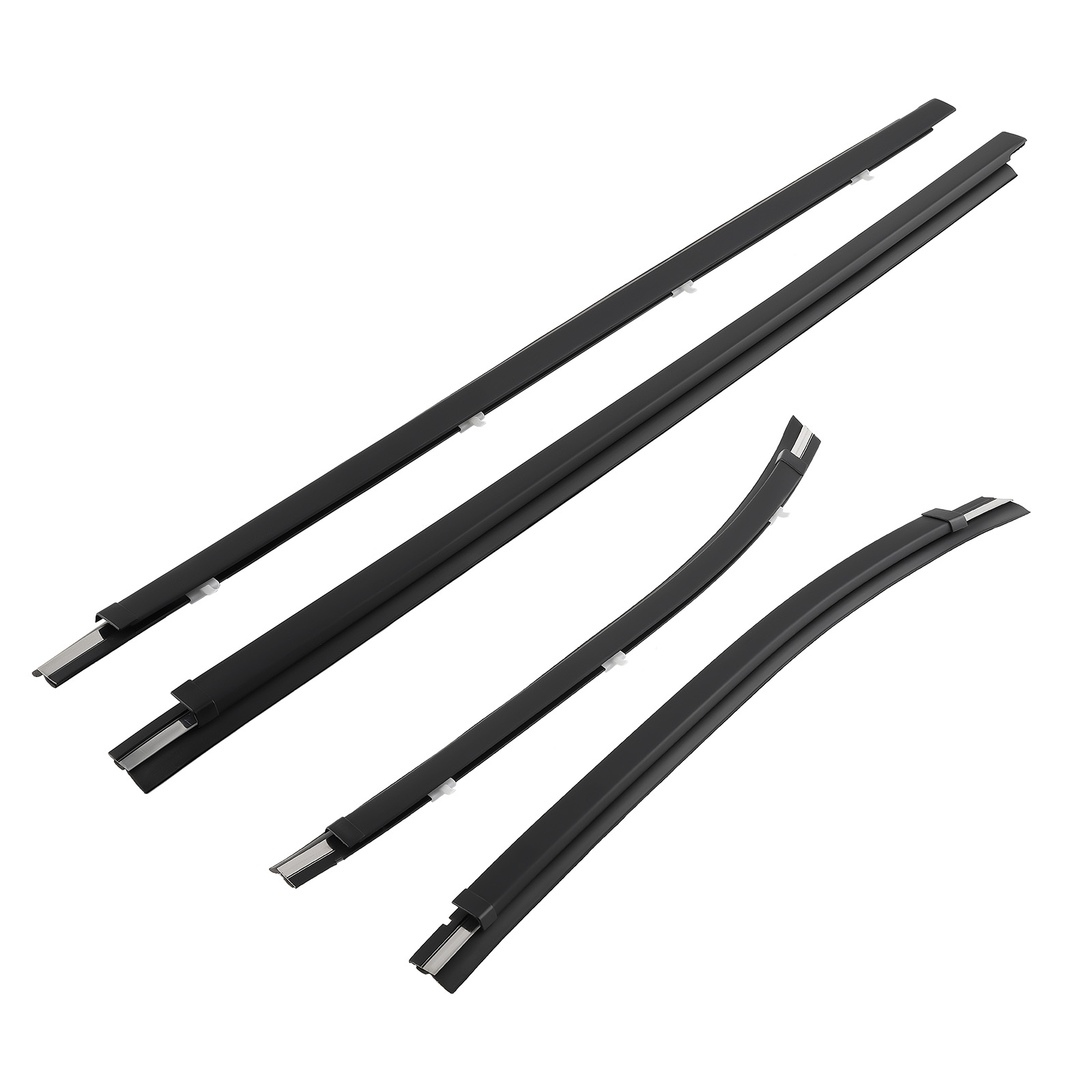4pcs Exterior Window Weatherstrip Set compatible for Toyota Tacoma Double Cab 1995-2004