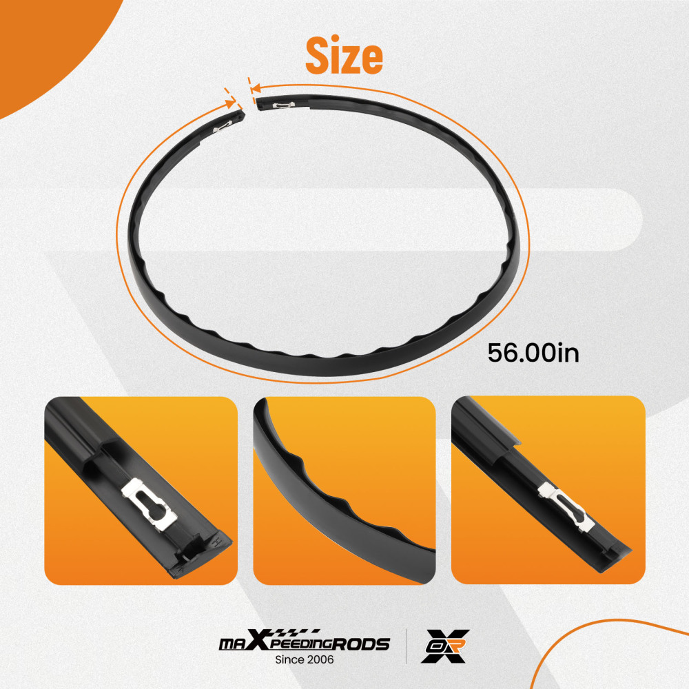 LeftRight 2x Roof Molding Trim Set compatible for Honda Civic Sedan 2012-2015 74316TR0A01