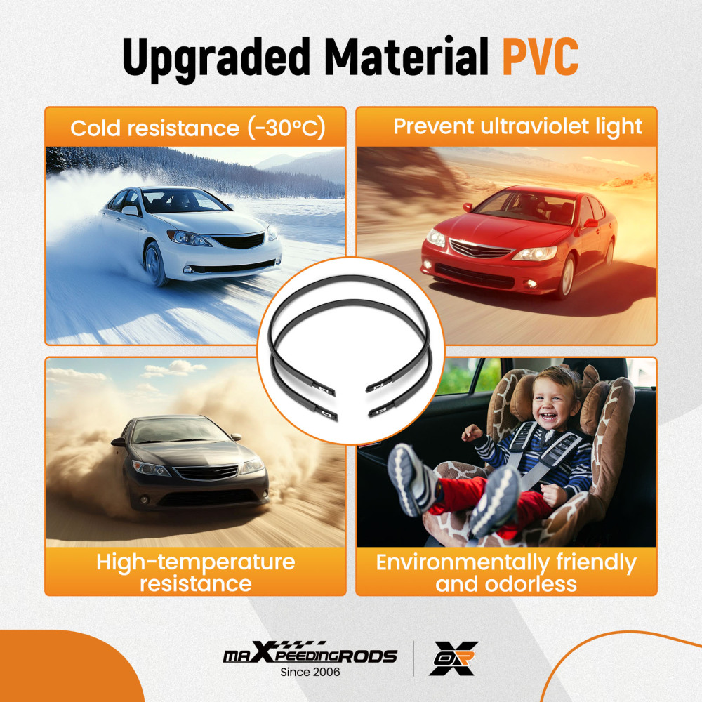 LeftRight 2x Roof Molding Trim Set compatible for Honda Civic Sedan 2012-2015 74316TR0A01