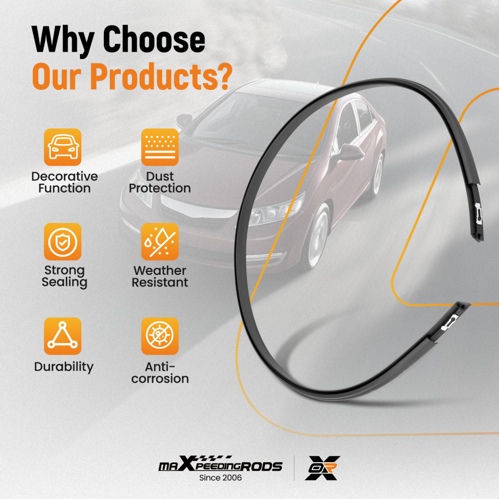 LeftRight 2x Roof Molding Trim Set compatible for Honda Civic Sedan 2012-2015 74316TR0A01