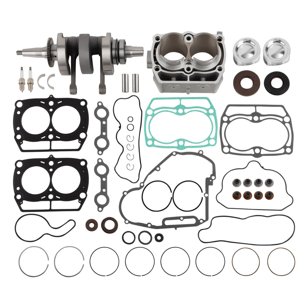 Rebuild Kit w/ Crankshaft Piston Cylinder compatible for Polaris RZR compatible for Ranger compatible for Sportsman 800