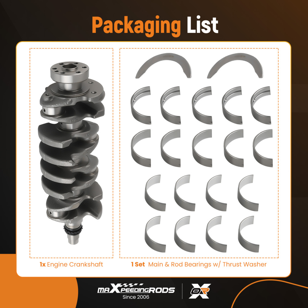 G4FJ 1.6L CrankshaftBearings Set compatible for Hyundai Tucson compatible for Kia Soul 2015-20