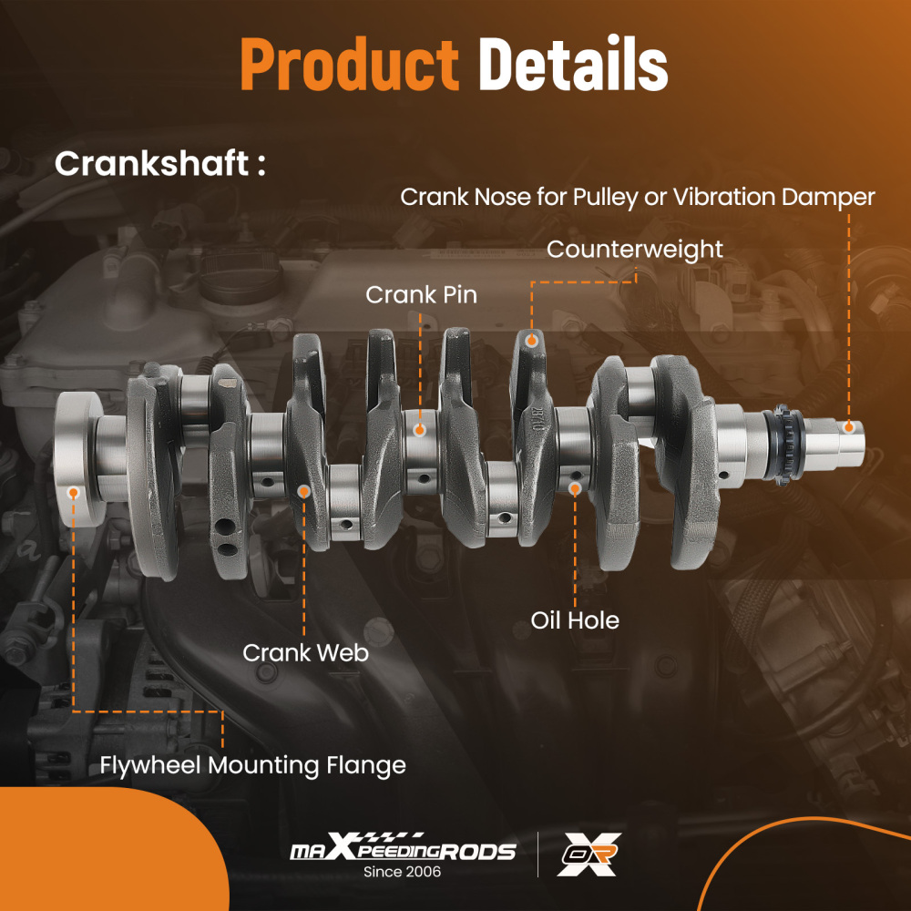 G4FJ 1.6L CrankshaftBearings Set compatible for Hyundai Tucson compatible for Kia Soul 2015-20