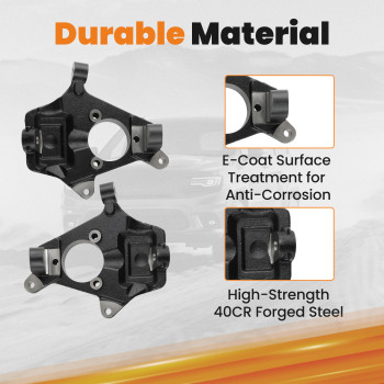 2 inch Drop Lowering Spindles Steering Knuckles Compatible For Chevy Silverado 1500 2007-17	