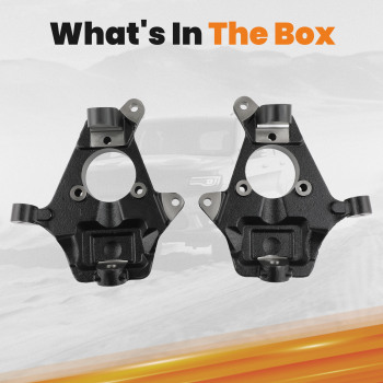 2 inch Drop Lowering Spindles Steering Knuckles Compatible For Chevy Silverado 1500 2007-17	