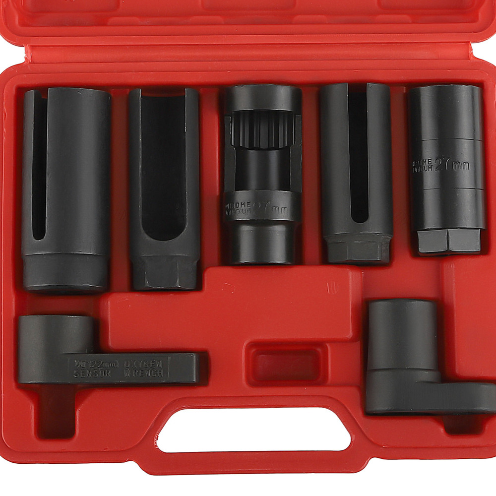 7pc voiture capteur d'oxygène/capteur lambda socket outil toutes tailles 1/2''