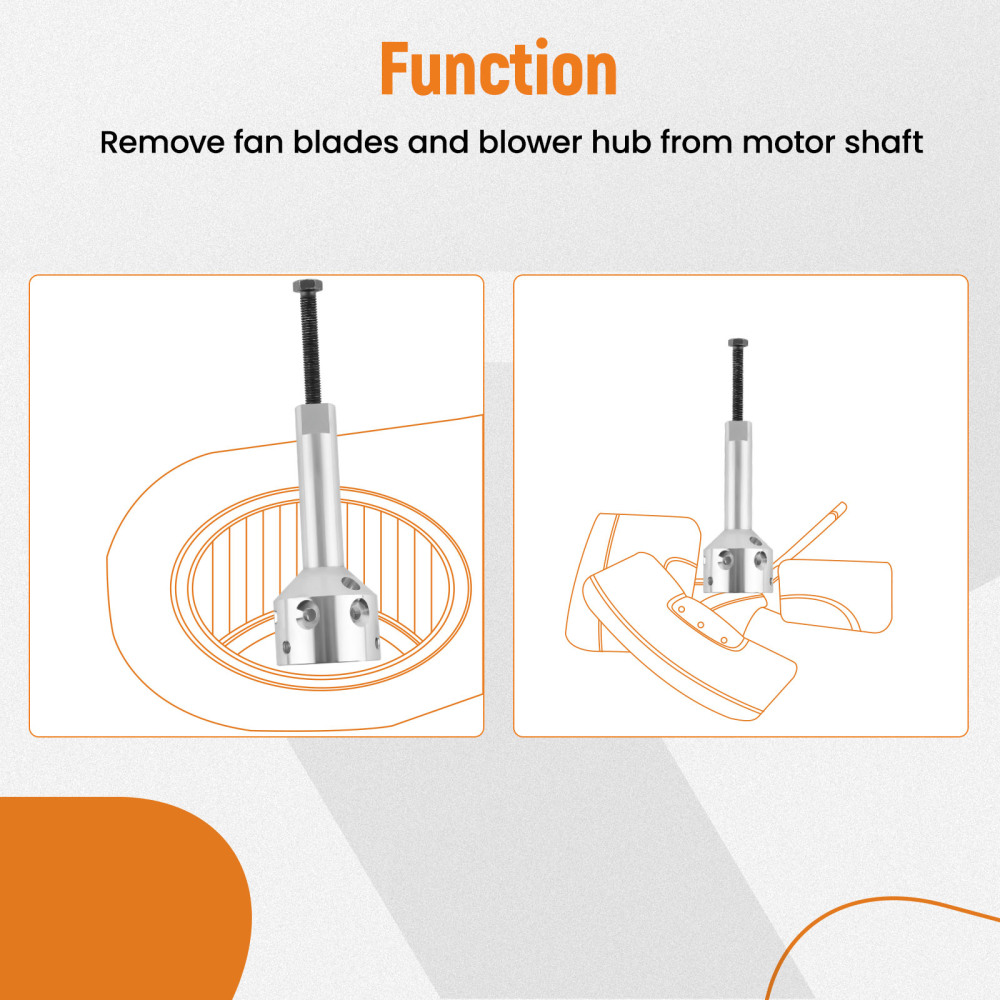 UP-1 Ultimate Hub Fan Blade Blower Wheel Puller Kit for 5/8 Belt Drive1/2