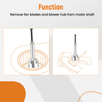 UP-1 Ultimate Hub Fan Blade Blower Wheel Puller Kit for 5/8 Belt Drive1/2