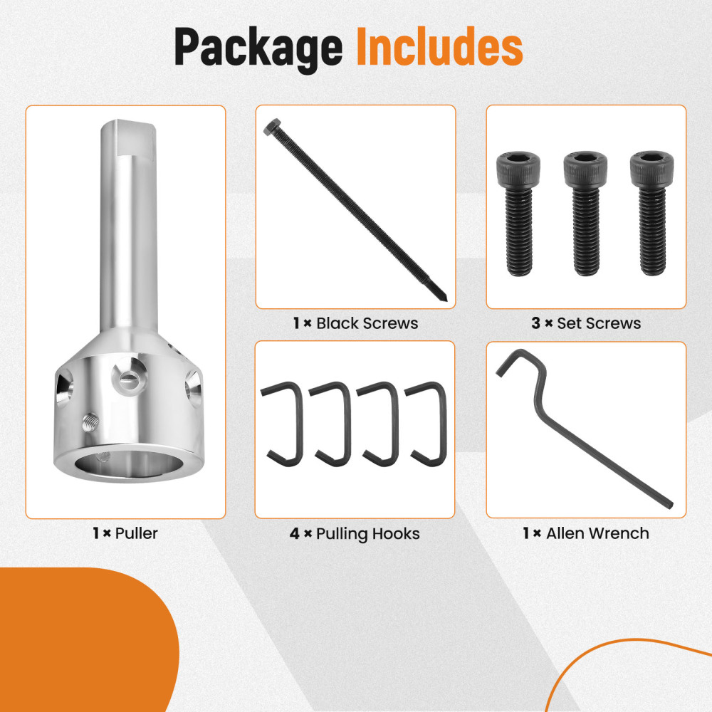 UP-1 Ultimate Hub Fan Blade Blower Wheel Puller Kit for 5/8 Belt Drive1/2