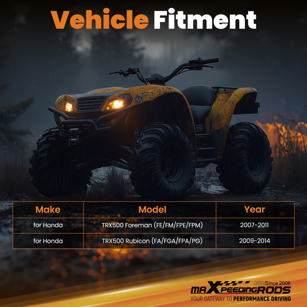 Winch Mount compatible for Honda TRX500 Foreman and TRX500 Rubicon 2009-2014 Standard 4Hole