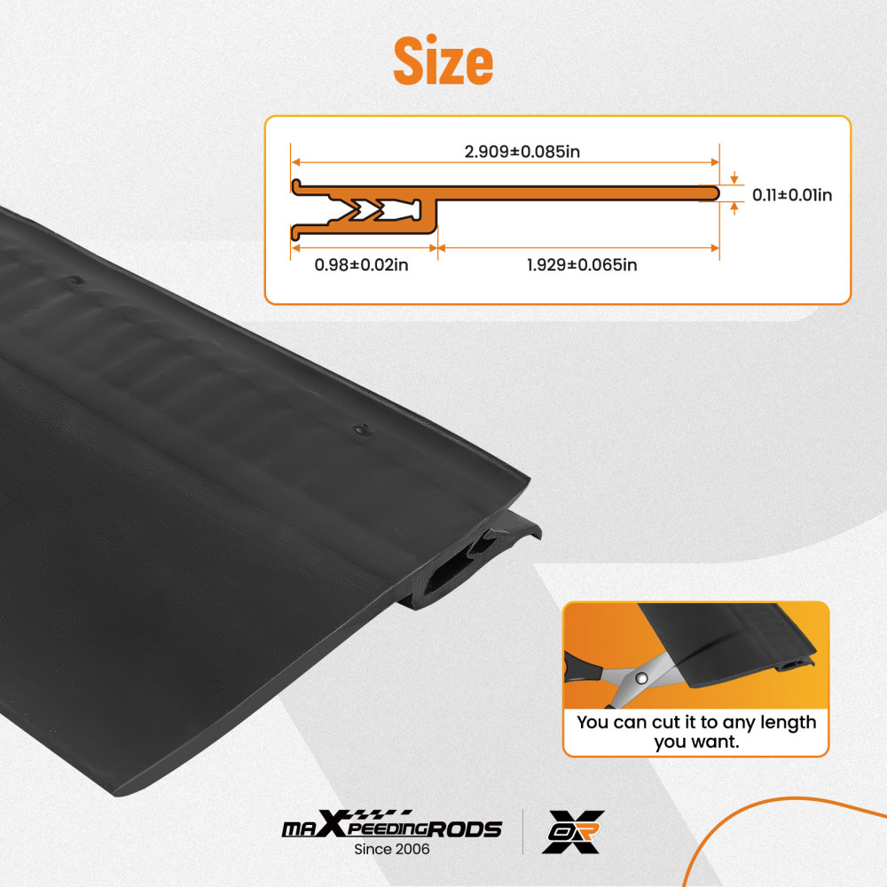 Slide Out Seal EPDM Rubber for 018-546 for RVCamper 7/16 x 3 Rubber