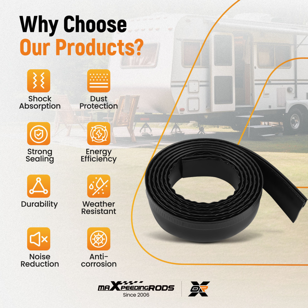 Slide Out Seal EPDM Rubber for 018-546 for RVCamper 7/16 x 3 Rubber