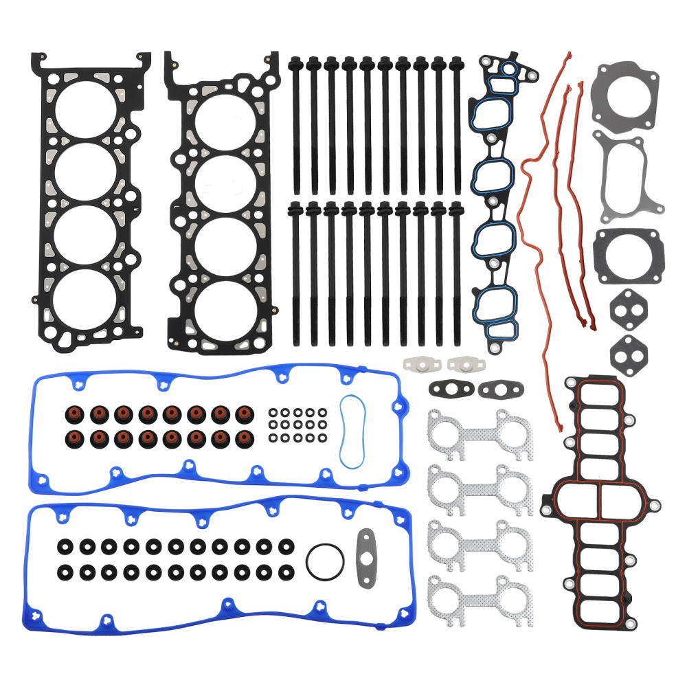 Head Gasket Set Bolts compatible for Ford Crown Victoria 4.6L 281CID compatible for V8 CNG SOHC ES72798