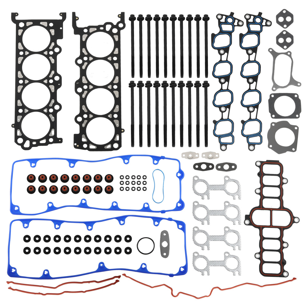 Head Gasket Set Bolts compatible for Ford Crown Victoria 4.6L 281CID compatible for V8 CNG SOHC ES72798