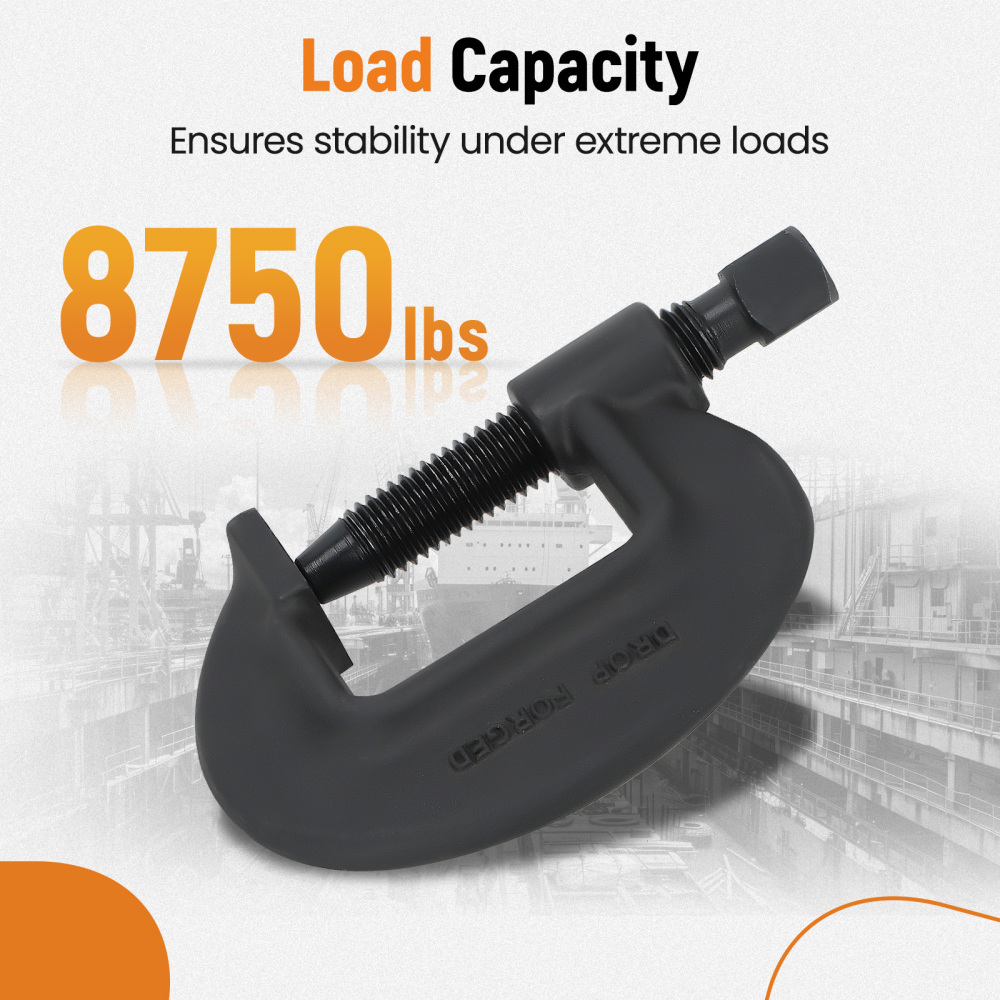 1.5‘’ Brute Force C-Clamp1-3/4 Opening Capacity 1-7/16 Throat for Shipbuilding