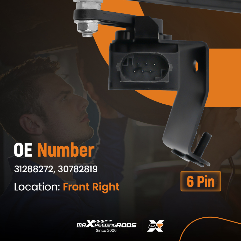 Front Right Suspension Height Level Sensor compatible for Volvo XC70 2009-2016 31288272