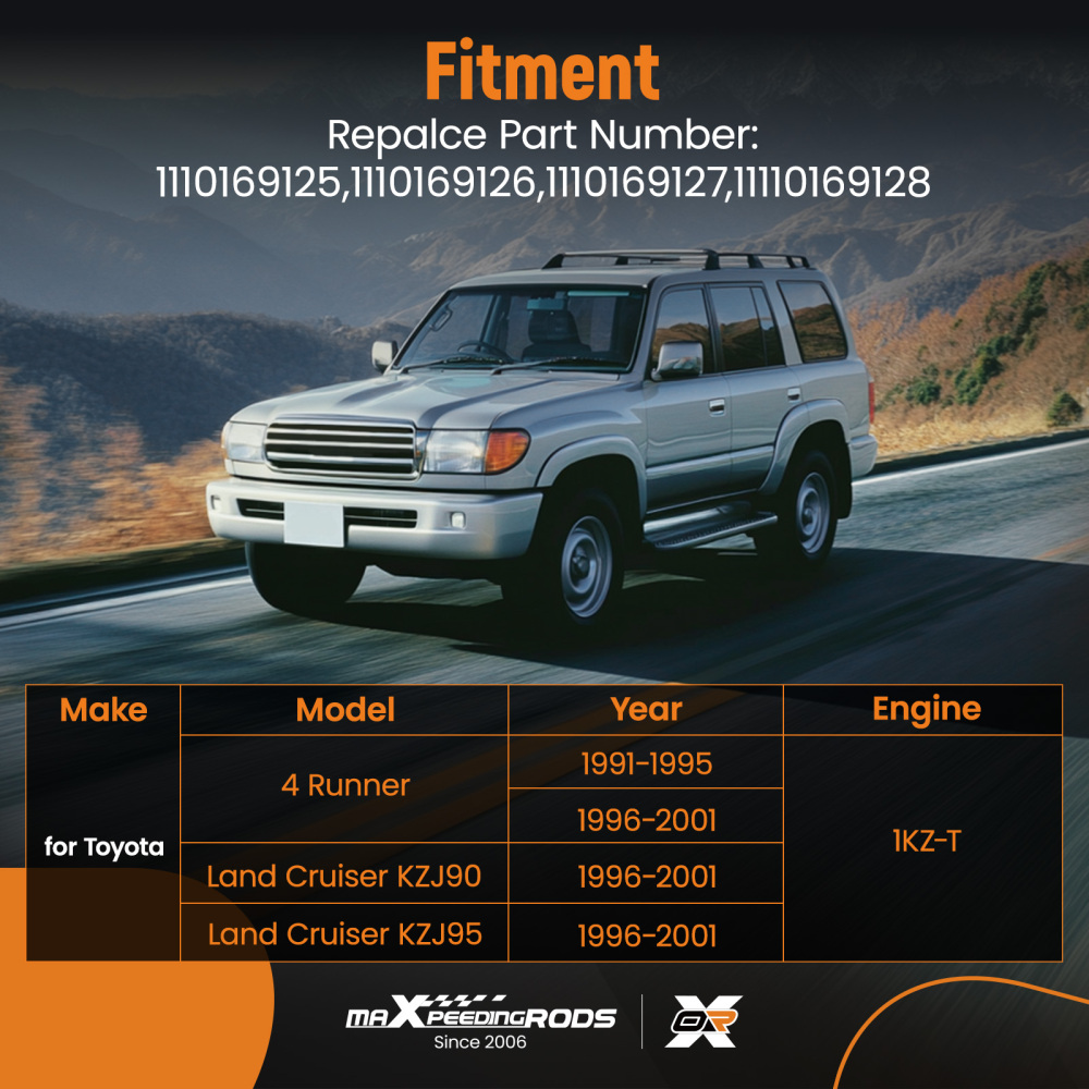 ASSY CYLINDER HEADBOLTS FULL HEAD GASKET compatible for 4RUNNER LAND CRUISER 3.0L