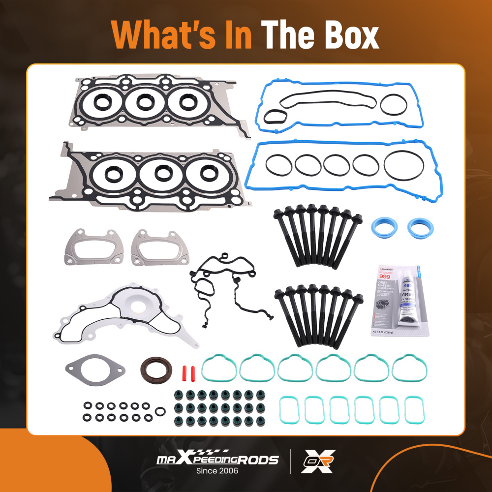 Head Gasket Set BoltsSeals compatible for CHRYSLER DODGE JEEP RAM VOLKSWAGEN 2011-2016