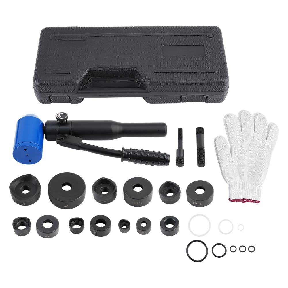 Hydraulic Knockout Hole Punch Driver KitElectrical Conduit Hole Cutter Set