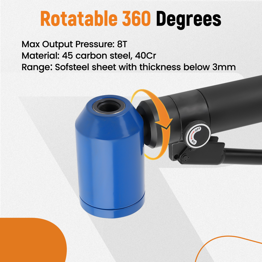 Hydraulic Knockout Hole Punch Driver KitElectrical Conduit Hole Cutter Set