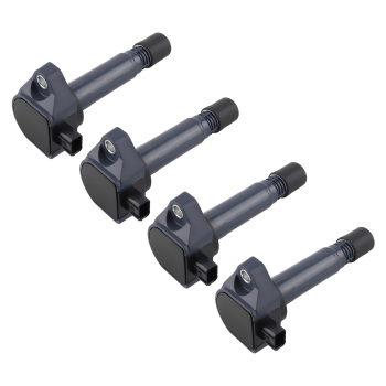 4pcs Ignition Coils4pcs Spark Plugs compatible for Honda Civic L4 Petrol 2006-2011 UF582