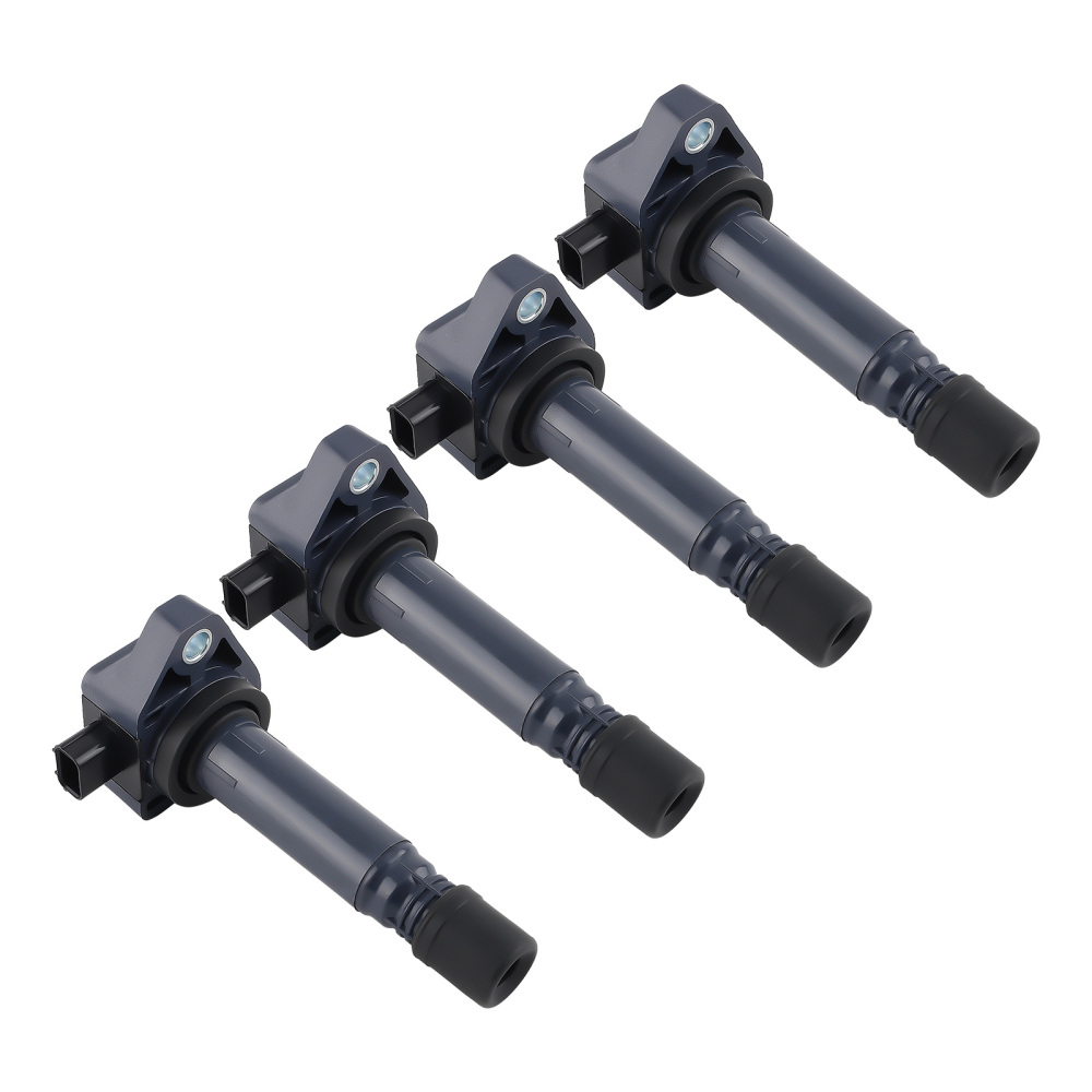 4pcs Ignition Coils4pcs Spark Plugs compatible for Honda Civic L4 Petrol 2006-2011 UF582