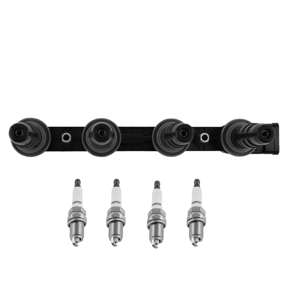 1 Ignition Coil + 4 Spark Plug compatible for Chevrolet Aveo compatible for Pontiac G3 compatible for Suzuki Swift+ UF620