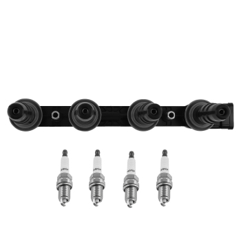 1 Ignition Coil + 4 Spark Plug compatible for Chevrolet Aveo compatible for Pontiac G3 compatible for Suzuki Swift+ UF620
