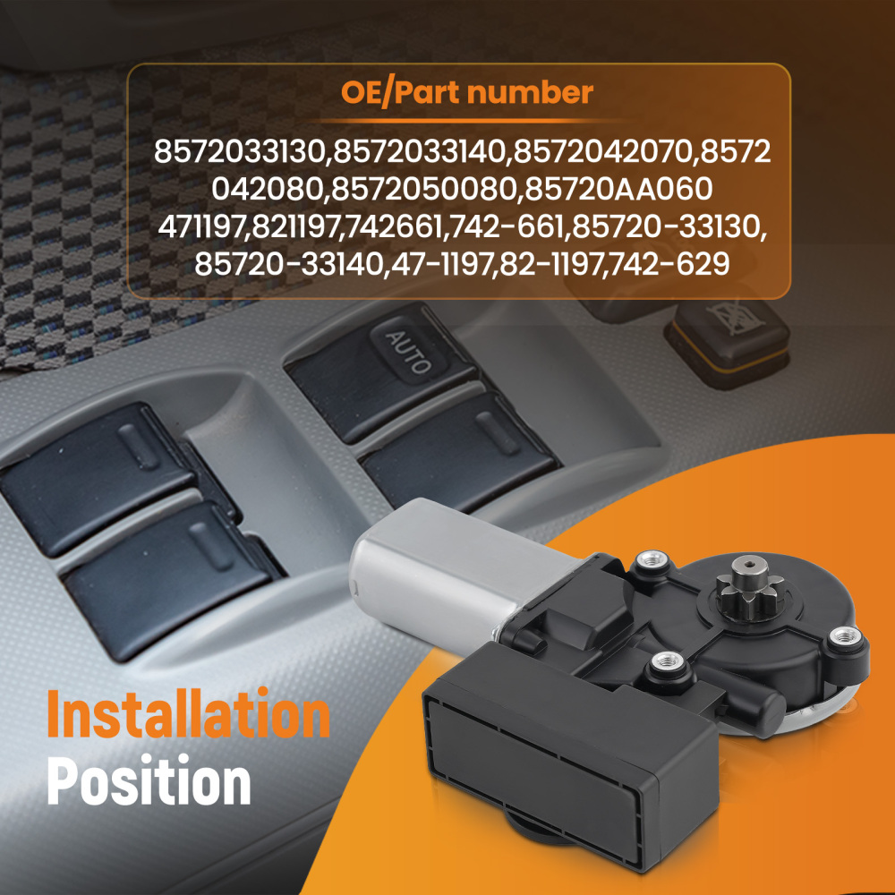 Window Motor Front Left compatible for Lexus ES300 LS430 01-06 compatible for Toyota Camry 2002-06