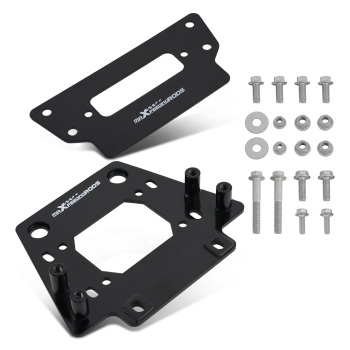 Front Heavy Winch Mount Plate Bracket Kit compatible for Kawasaki Teryx KRX 1000 20-24 UTV