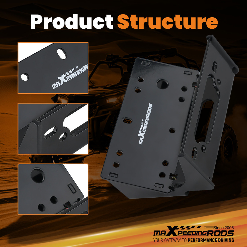 Winch Mounting Kit For 2012-2024 compatible for Kawasaki Teryx/4 750 800 UTV Heavy-Duty