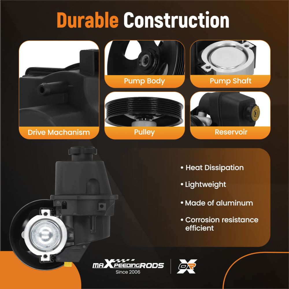 1xPower Steering Pump compatible for Buick Rainier compatible for Chevrolet Trailblazer compatible for GMC Isuzu 20-65990
