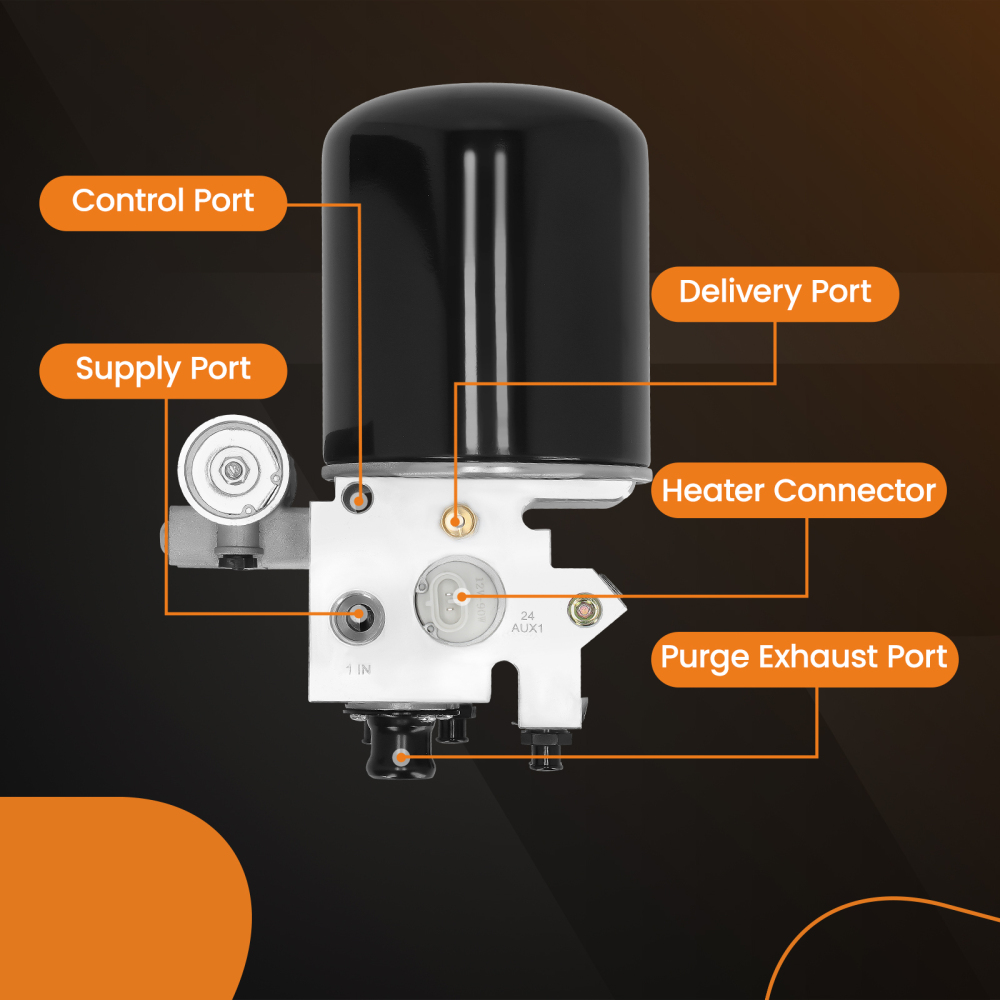 Air Dryer Extended Purge Style Replace for Freightliner Compatible for Bendix 801266