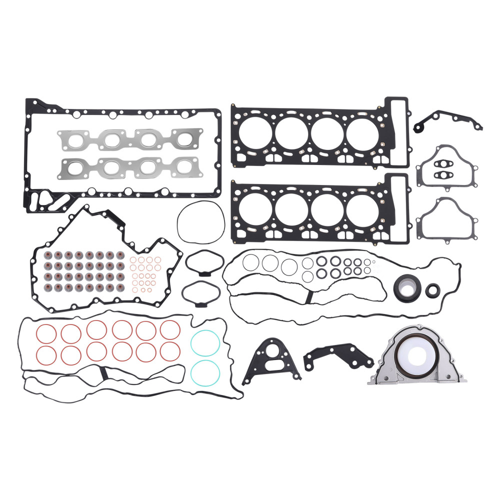 Cylinder Head Gasket Kit w/ Oil Pan Gasket Set compatible for BMW BMW 750Li 550i 650i 750i