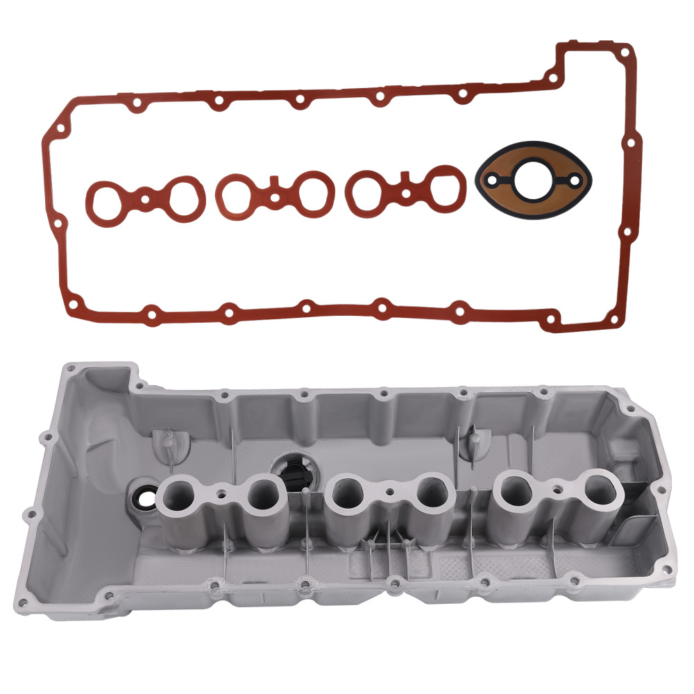 Aluminum Valve Cover Set compatible for BMW E90 E60 E85 325i 330i 525i 530i 2006 2007 N52