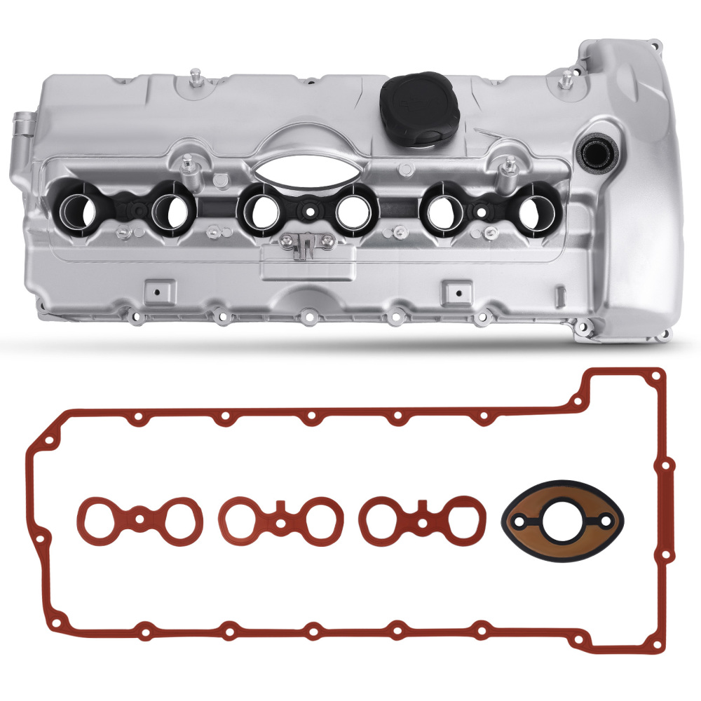 Aluminum Valve Cover Set compatible for BMW E90 E60 E85 325i 330i 525i 530i 2006 2007 N52