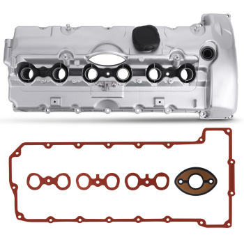Aluminum Valve Cover Set compatible for BMW E90 E60 E85 325i 330i 525i 530i 2006 2007 N52