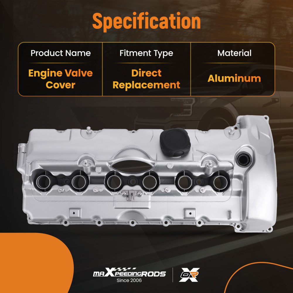 Aluminum Valve Cover Set compatible for BMW E90 E60 E85 325i 330i 525i 530i 2006 2007 N52