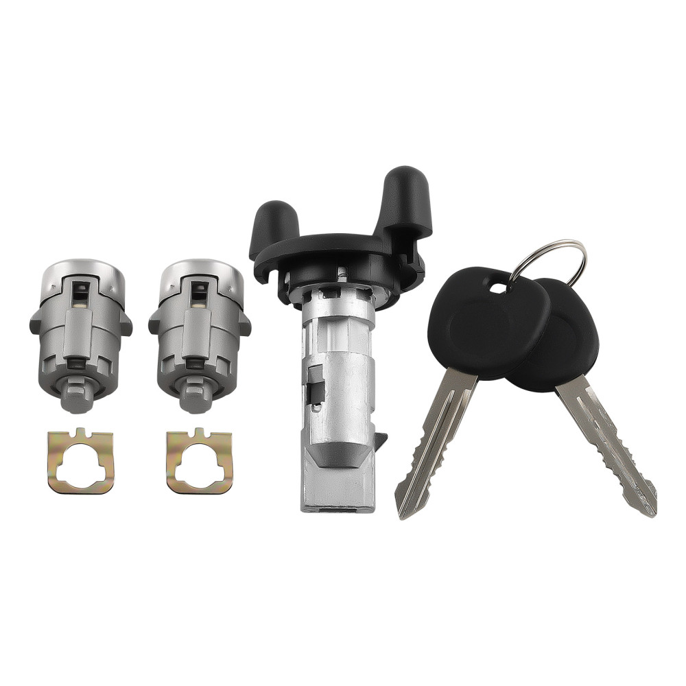 Door Lock CylindersIgnition Switch+2Keys compatible for Chevy Tahoe Silverado GMC Sierra