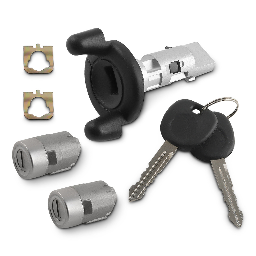 Door Lock CylindersIgnition Switch+2Keys compatible for Chevy Tahoe Silverado GMC Sierra
