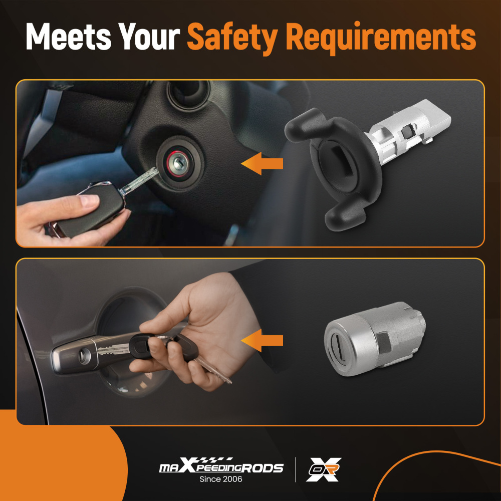 Door Lock CylindersIgnition Switch+2Keys compatible for Chevy Tahoe Silverado GMC Sierra