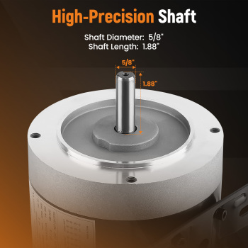 2HP Electric Motor 3450 RPM Compressor Duty 56CFrame 3 Phase 5/8 Shaft 230/460V